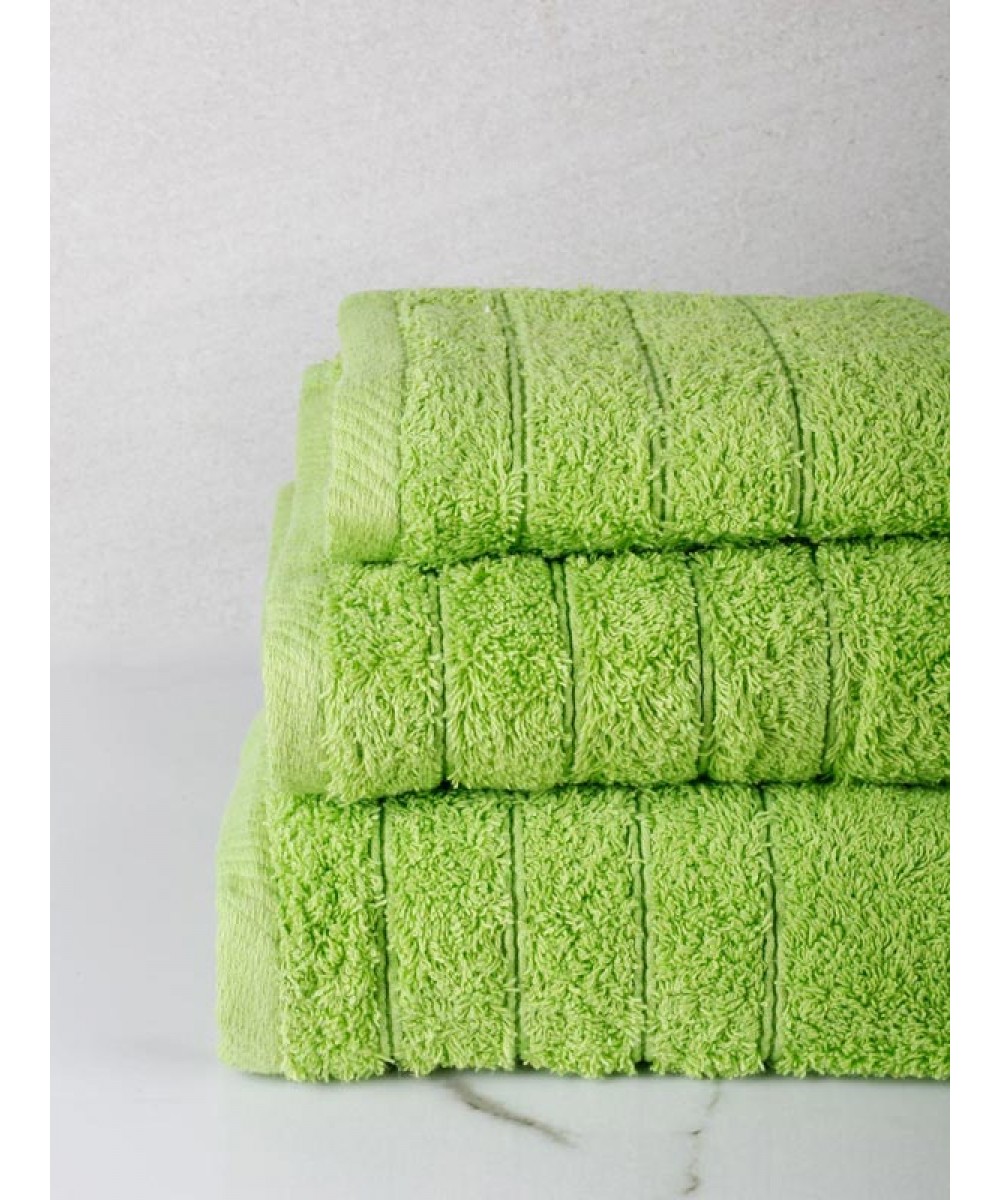 Combed towel Dory 5 Green Set of 3 pcs.