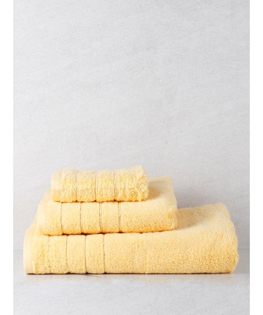 Combed towel Dory 6 Yellow Set of 3 pcs.