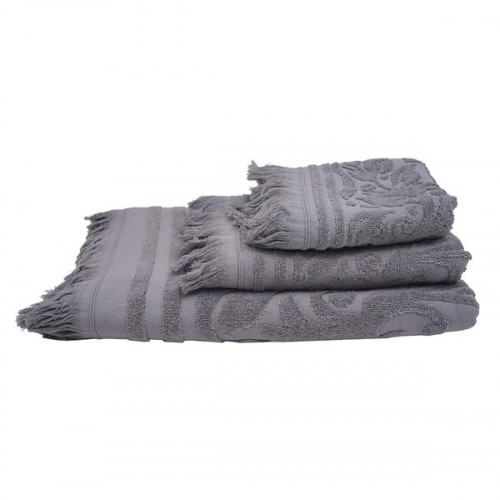Crochet Towel 5 Dark Gray Face (50x90)
