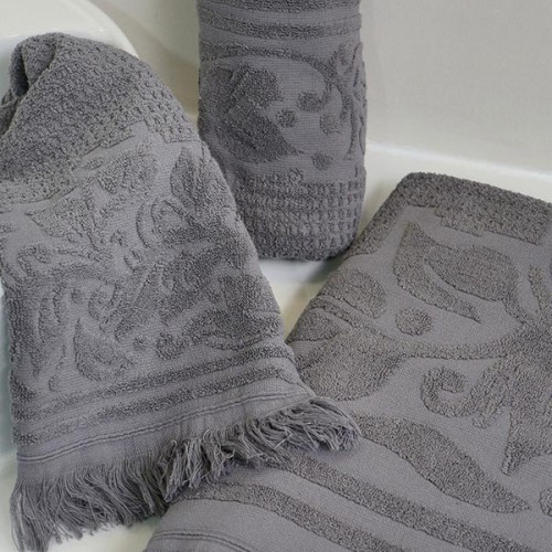 Πετσέτα Κρόσι 5 Dark Grey Μπάνιου (80x150)