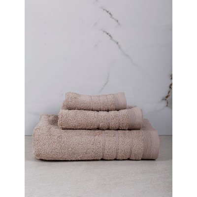 Himburi towel 11 Medium Beige Set of 3 pcs.