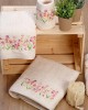 Set of embroidered towels 20 Ecru