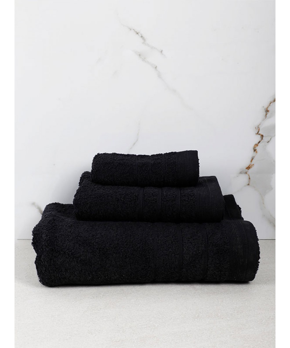 Πετσέτα Χίμπουρι 15 Black Μπάνιου (70x140)