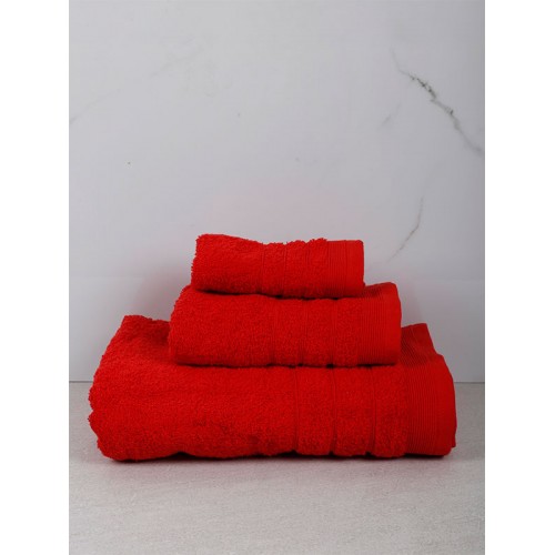 Himburi 21 Red Bathroom Towel (70x140)