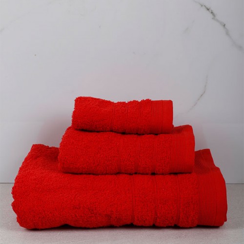 Himburi 21 Red Bathroom Towel (70x140)
