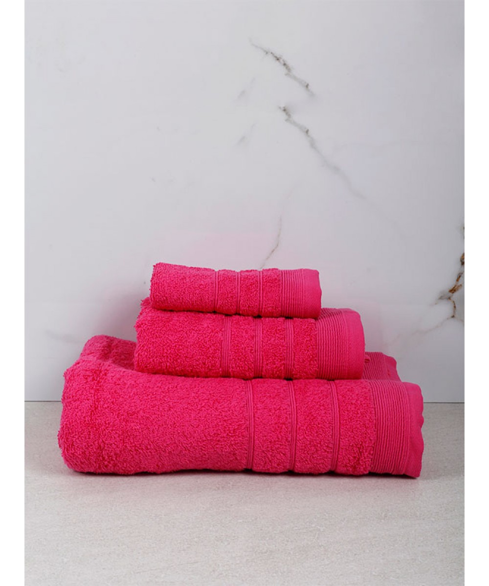 Himburi 4 Fuchsia Bathroom Towel (70x140)