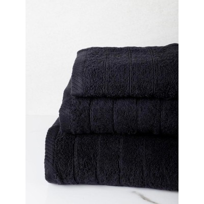 Combed Dory 21 Black Hand Towel (30x50)