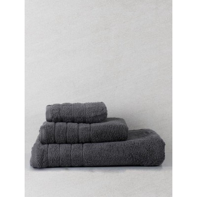 Πετσέτα πενιέ Dory 10 Dark Grey Προσώπου (50x100)