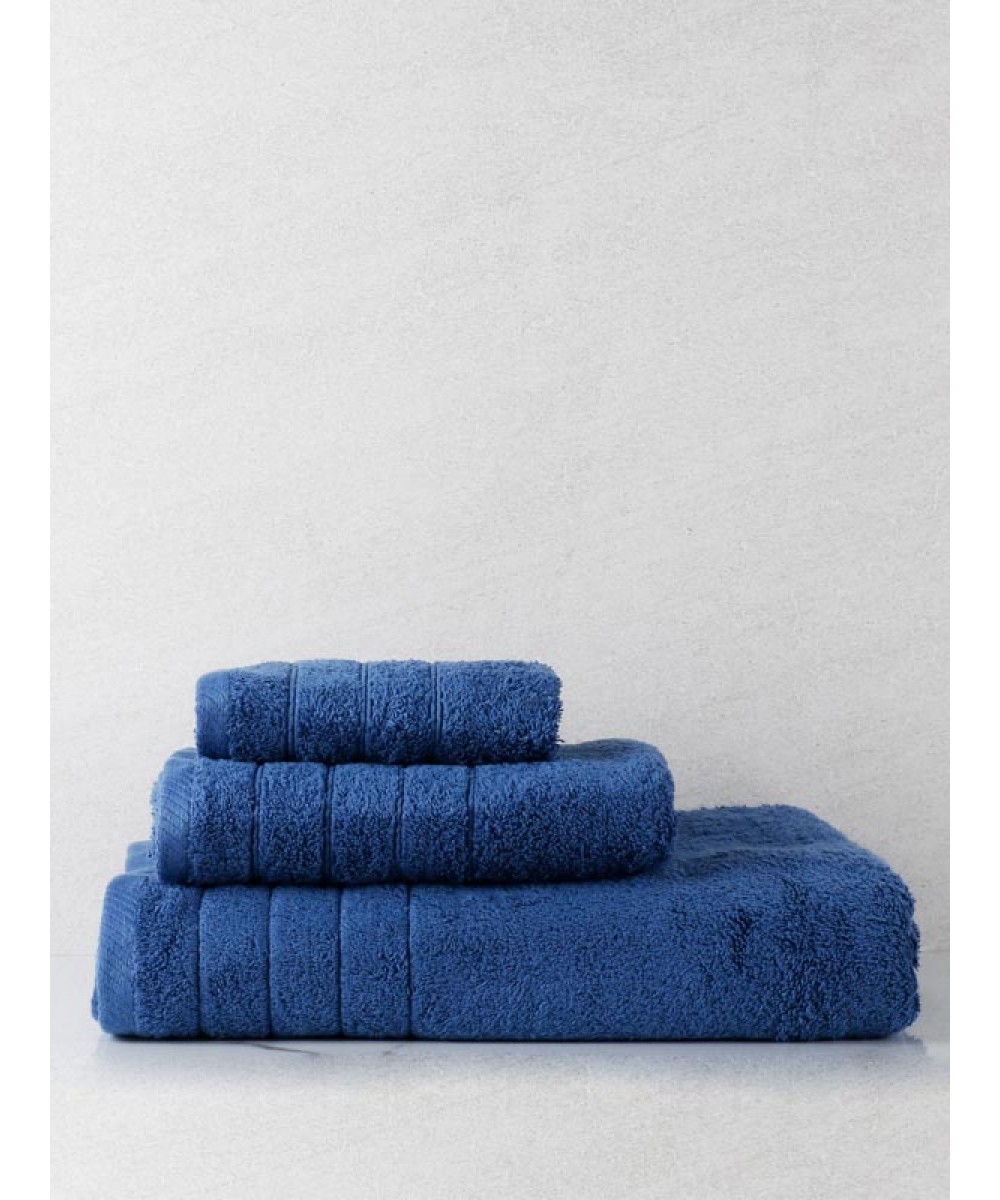 Combed towel Dory 19 Dark Blue Face (50x100)