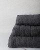 Combed towel Dory 10 Dark Gray Bathroom (80x150)