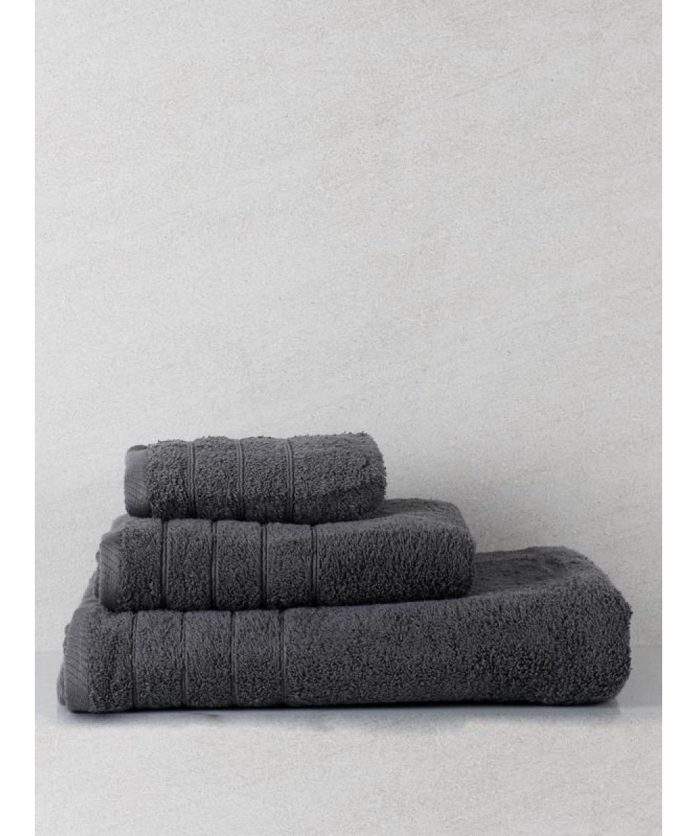 Combed towel Dory 10 Dark Gray Bathroom (80x150)