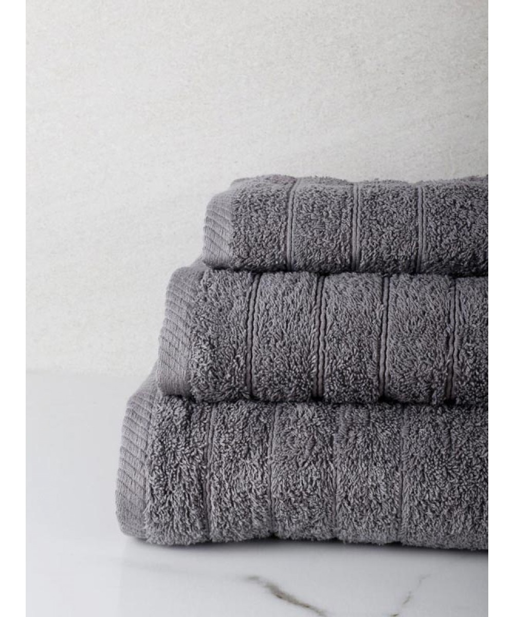 Πετσέτα πενιέ Dory 20 Grey Μπάνιου (80x150)