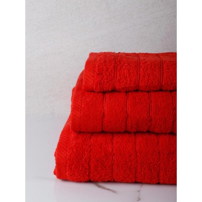 Combed towel Dory 3 Red Bathroom (80x150)