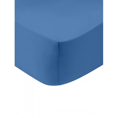 Κατωσέντονο Cotton Feelings με λάστιχο 104 Blue Μονό (100x200 30)
