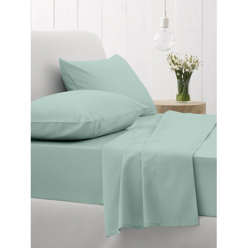 Cotton Feelings fitted sheet with elastic 105 Aqua Single (100x200 30)