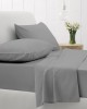 Fitted sheet Cotton Feelings with elastic 107 Dark Gray Single (100x200 30)
