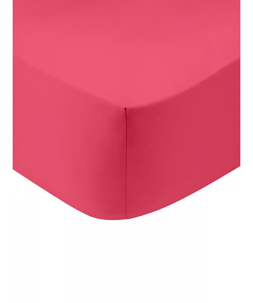 Cotton Feelings fitted sheet with elastic 112 Fuchsia Single (100x200 30)