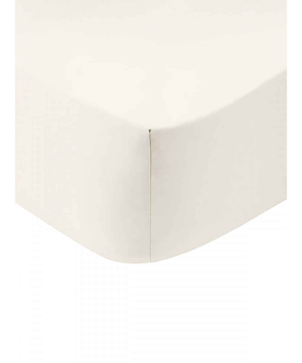 Κατωσέντονο Cotton Feelings με λάστιχο 100 White Ημίδιπλο (120x200 30)