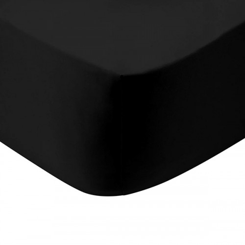 Cotton Feelings duvet cover with elastic 111 Black Semi-double (120x200 30)