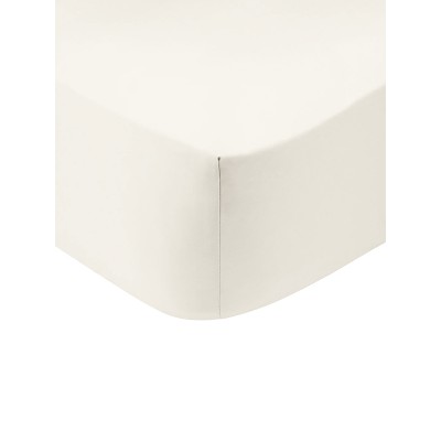 Κατωσέντονο Cotton Feelings με λάστιχο 100 White Διπλό (160x200 30)