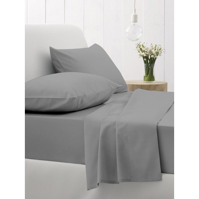 Cotton Feelings fitted sheet with elastic 107 Dark Gray Double (160x200 30)