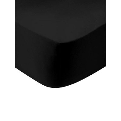 Κατωσέντονο Cotton Feelings με λάστιχο 111 Black Διπλό (160x200 30)
