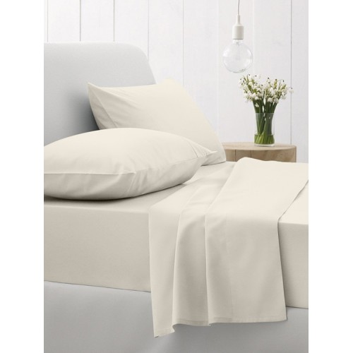 Cotton Feelings fitted sheet with elastic 108 Ecru Super double (180x200 30)