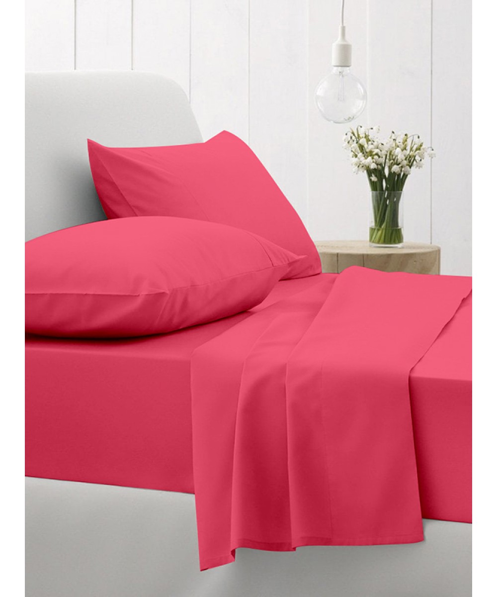 Cotton Feelings duvet cover with rubber 112 Fuchsia Super double (180x200 30)