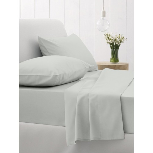 Sheet Set Cotton Feelings 106 Light Gray Double with elastic (150x205 30)
