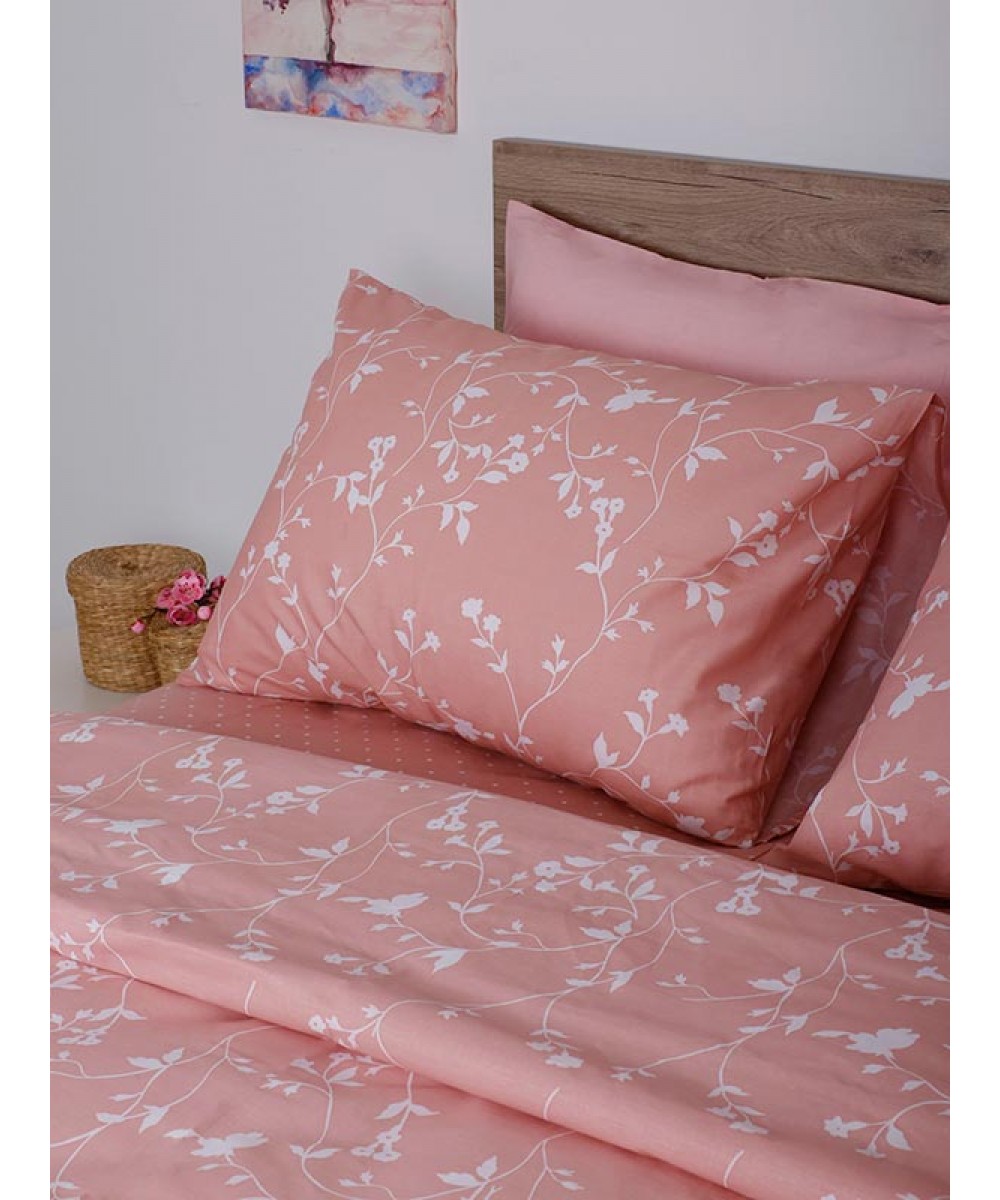 Sheet Set Cotton Feelings 924 Pink Double (200x270)