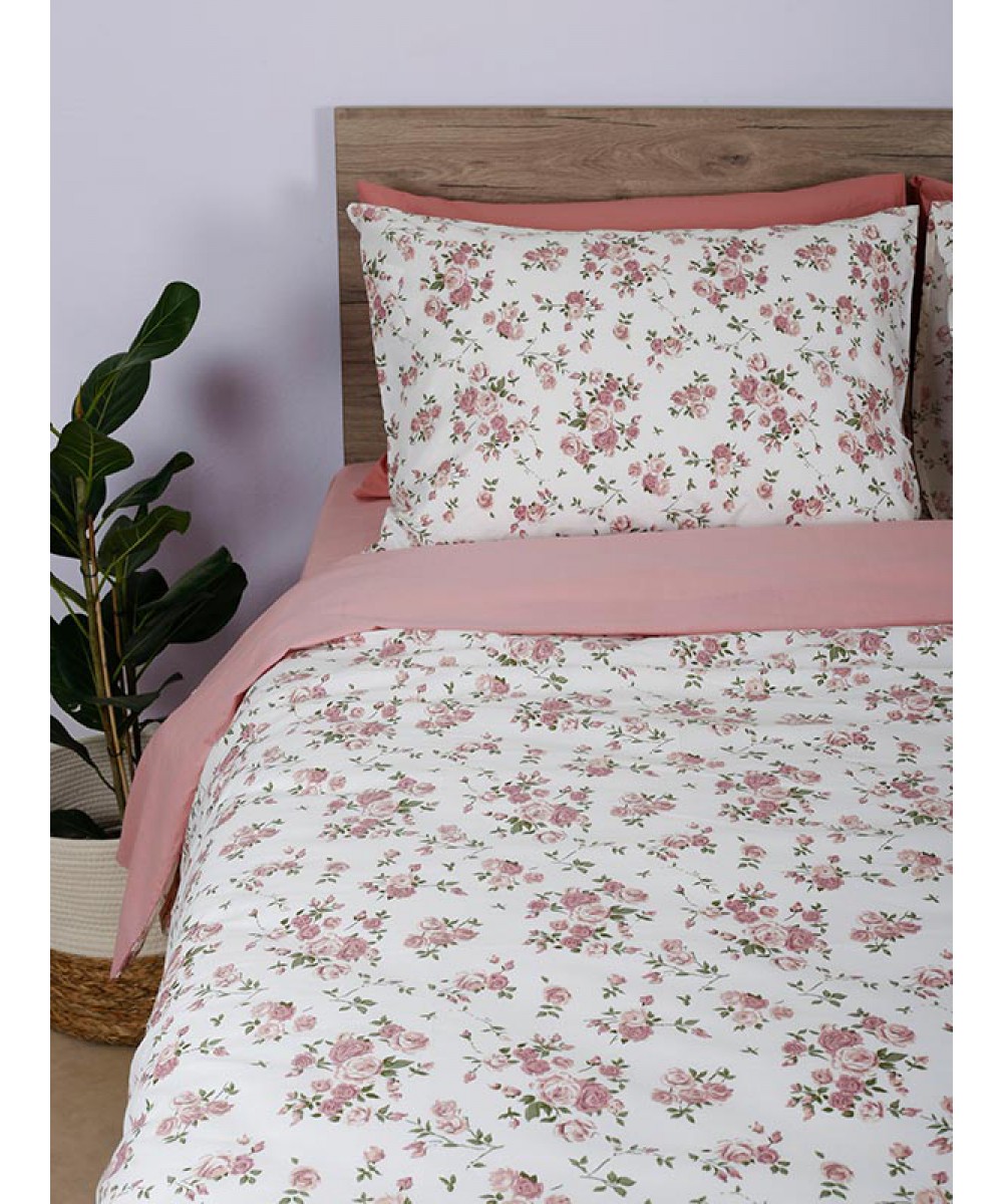 Cotton Feelings 929 Pink Extra Double Sheet Set (235x270)