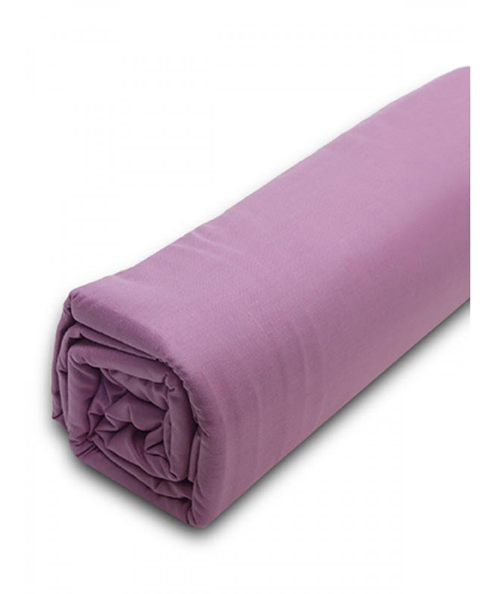 Menta Bed Sheet with Rubber 10 Mauve Single (100x200 20)