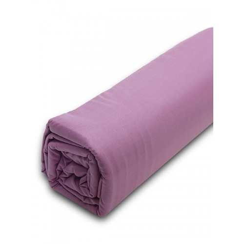Menta Bed Sheet with Rubber 10 Mauve Single (100x200 20)