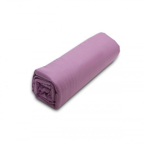 Fitted sheet Menta with elastic 10 Mauve Super double (180x200 20)