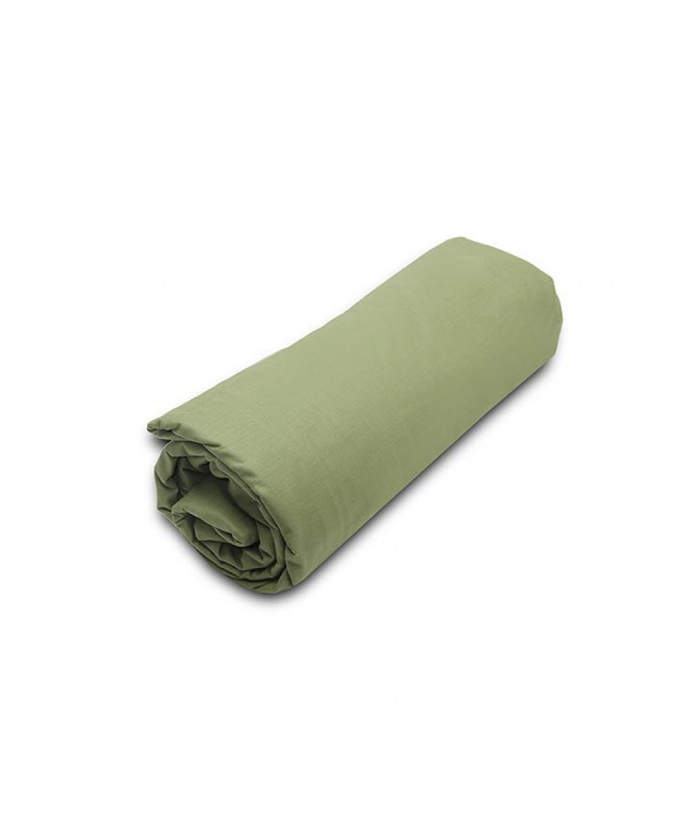 Menta fitted sheet with rubber 11 Olive Super double (180x200 20)