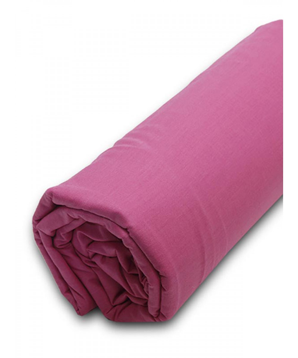 Fitted sheet Menta with rubber 9 Fuchsia Super double (180x200 20)