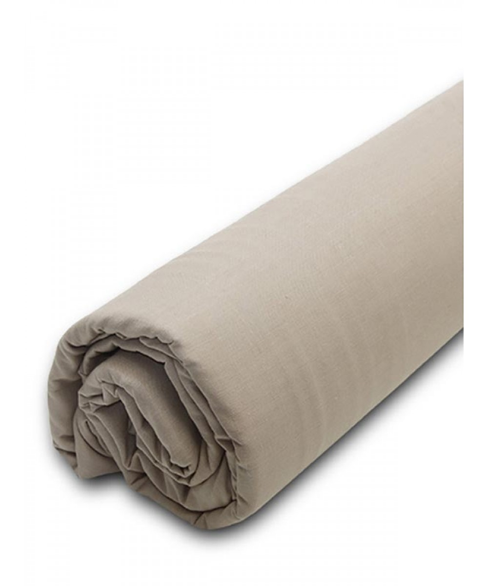 Menta fitted sheet with elastic 23 Mocha Semi-double (120x200 20)