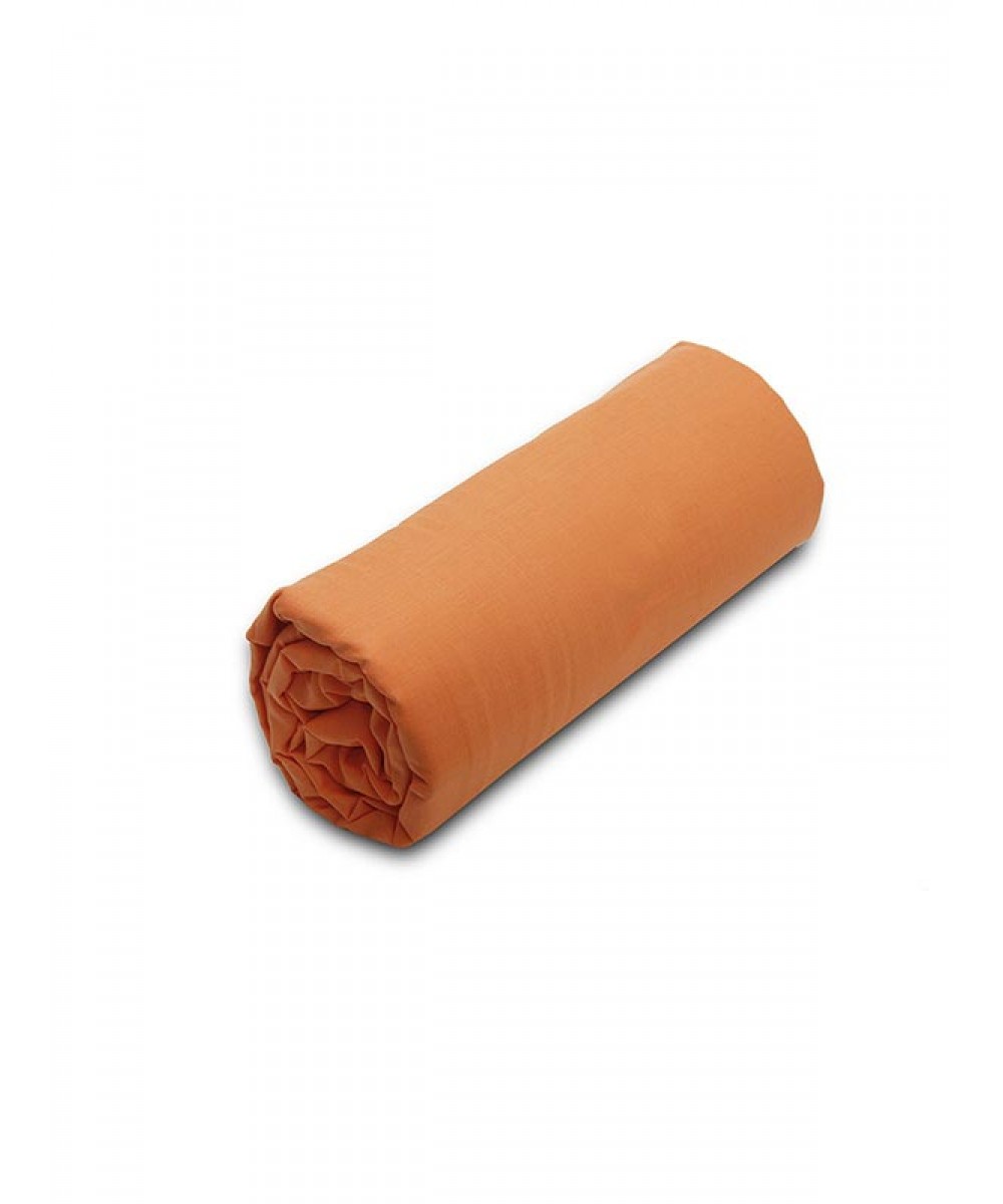 Menta bedspread with elastic 7 Orange Semi-double (120x200 20)