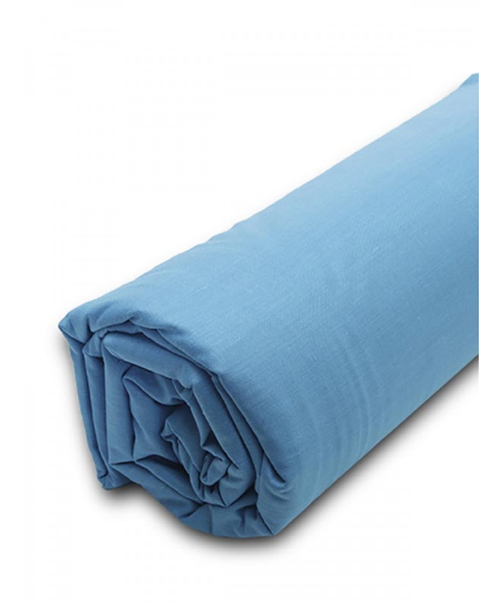 Menta fitted sheet with elastic 15 Turquoise Double (160x200 40)