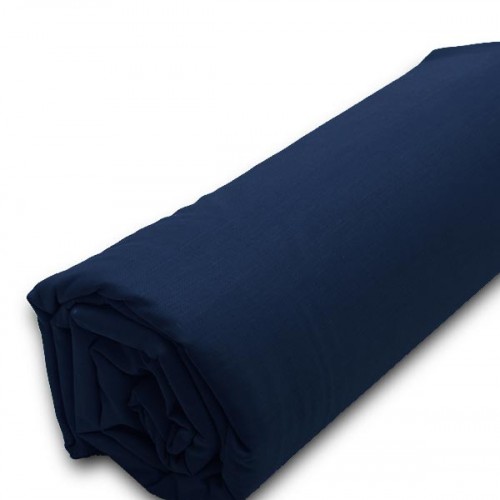 Menta fitted sheet with rubber 26 Navy Double (160x200 40)