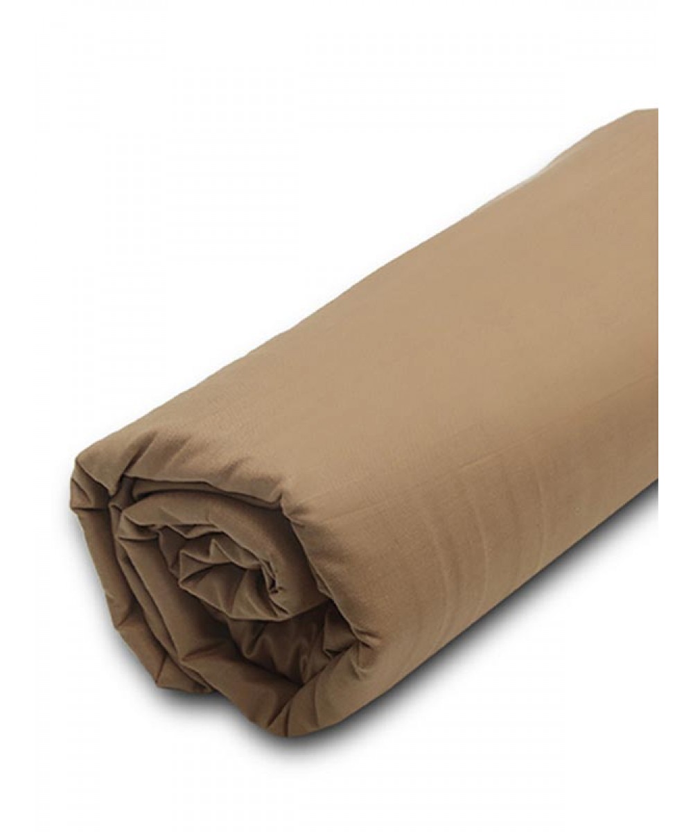 Menta fitted sheet with elastic 5 Brown Double (160x200 40)