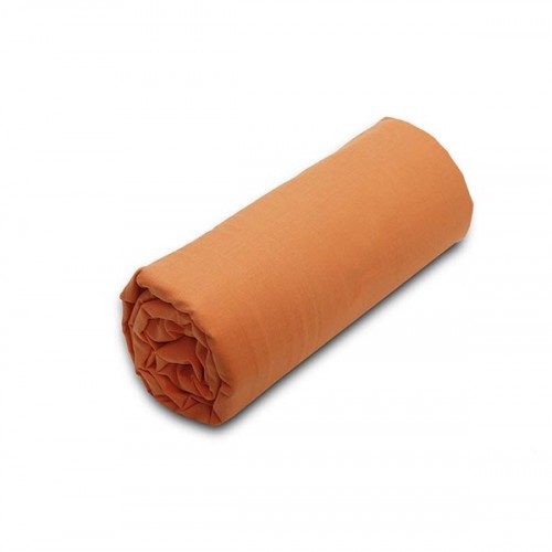Menta bed sheet with rubber 7 Orange Double (160x200 40)