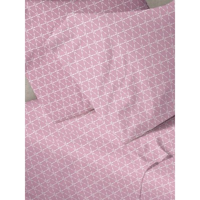Menta Sheet Set Printed 940 Pink Mono (160x250)
