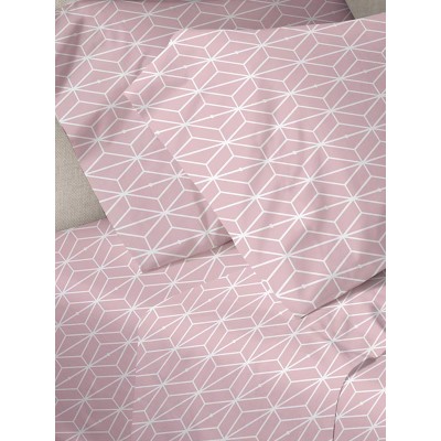 Menta Sheet Set Printed 520 Pink Double (200x250)