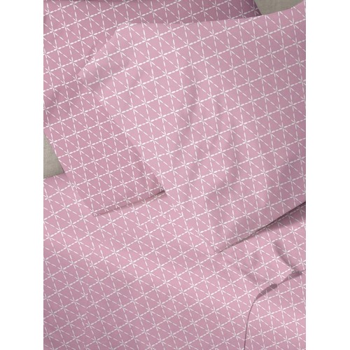 Menta Sheet Set Printed 940 Pink Double (200x250)