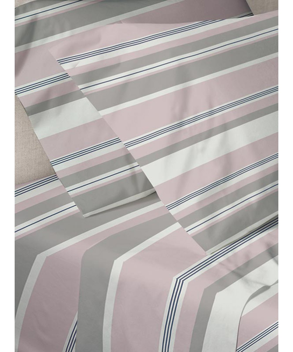 Menta Printed Sheet Set 550 Pink Super Double (220x250)