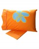 Cotton Feelings Printed Sheet Set 129 Orange Single (160x260)