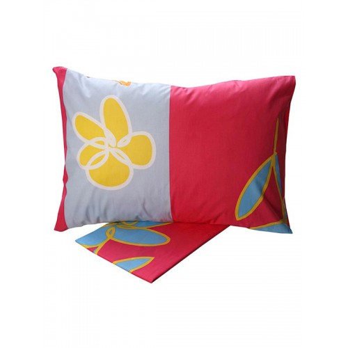 Cotton Feelings Printed Sheet Set 129 Pink Single (160x260)