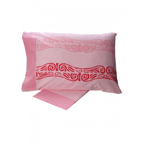 Cotton Feelings Printed Sheet Set 2017 Pink Single (160x260)