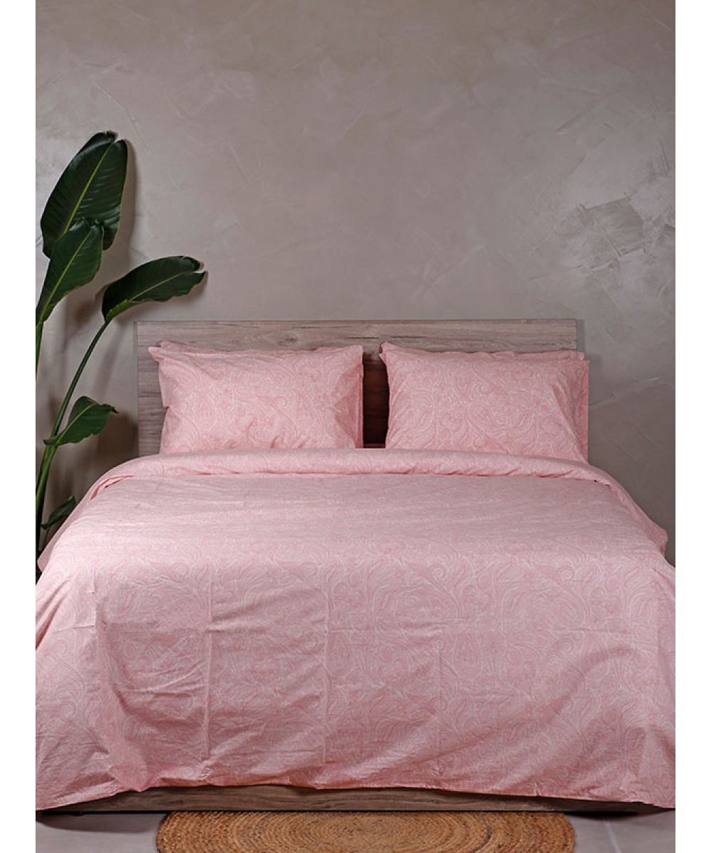 Sheet set Cotton Feelings 2040 Pink Single with elastic (105x205 30)